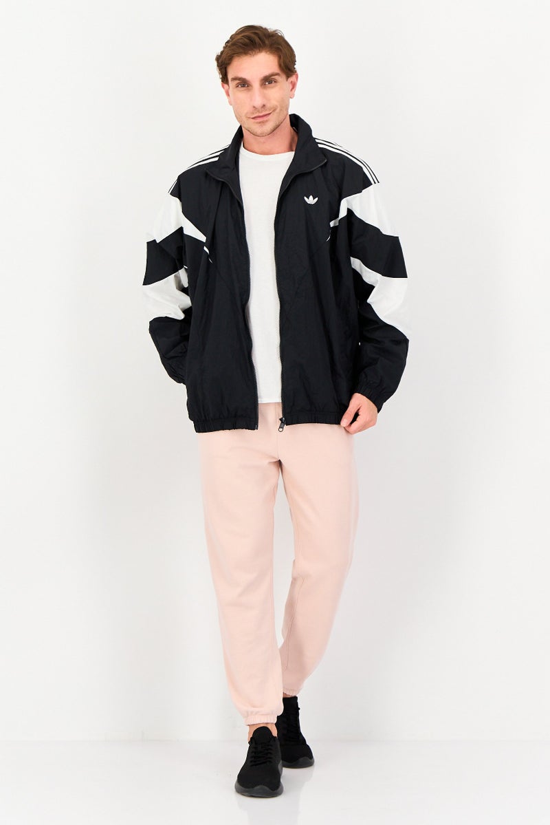 adidas Originals Men Sportswear Fit Long Sleeve Outdoor Track Jacket, Black - Image 3